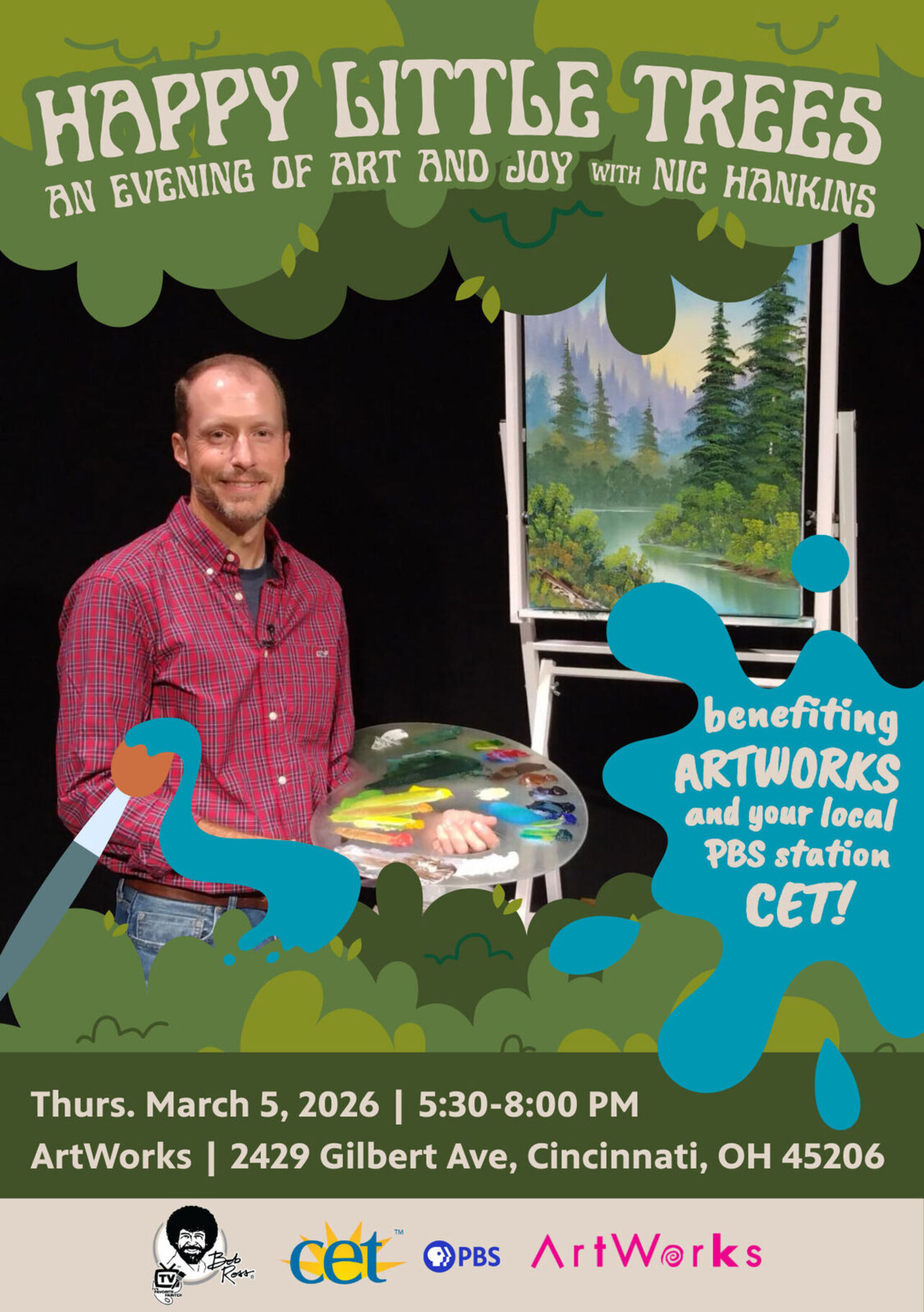 Happy little trees invite promo