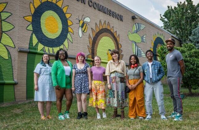Sunflowers mural at price hill